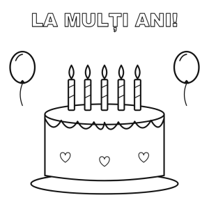 Tort cu lumânări: La mulți ani!