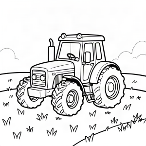 Tractor harnic pe câmp
