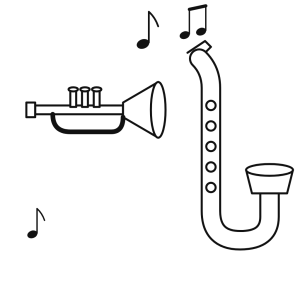 Trompetă și saxofon