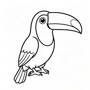 Tucan cu cioc colorat