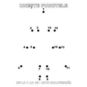 Unește punctele: Brad