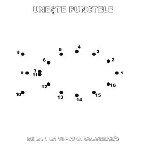 Unește punctele: Pește