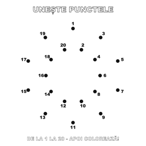 Unește punctele: Soare
