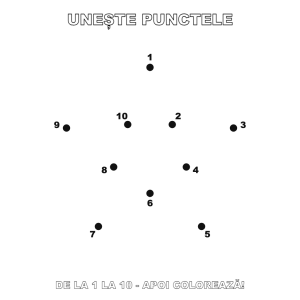 Unește punctele: Stea