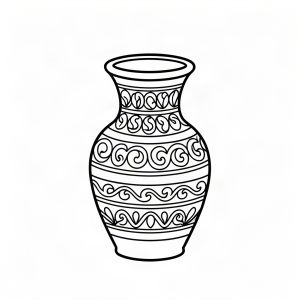 Vază decorativă cu modele