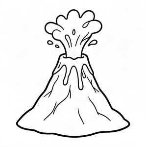 Vulcan eruptând lavă