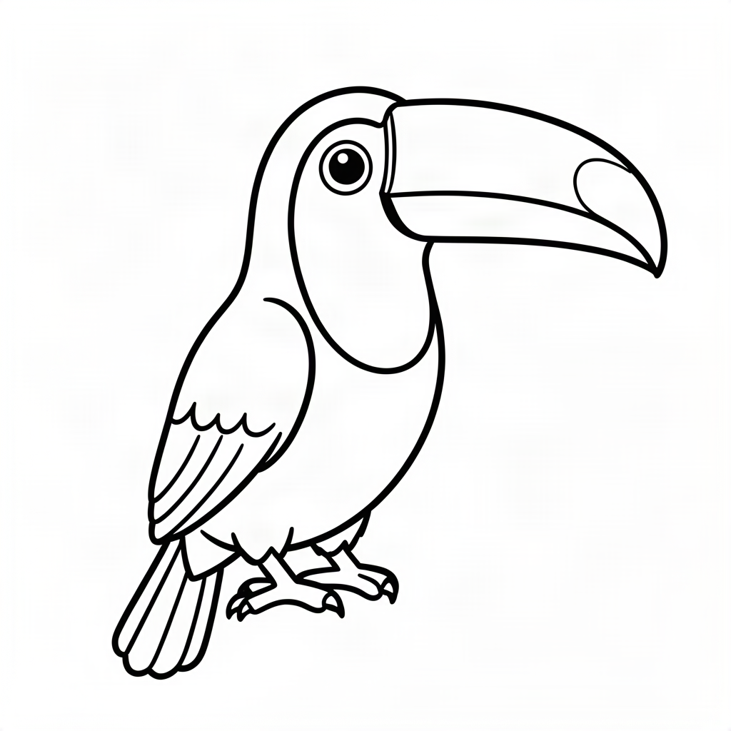 Tucan cu cioc colorat