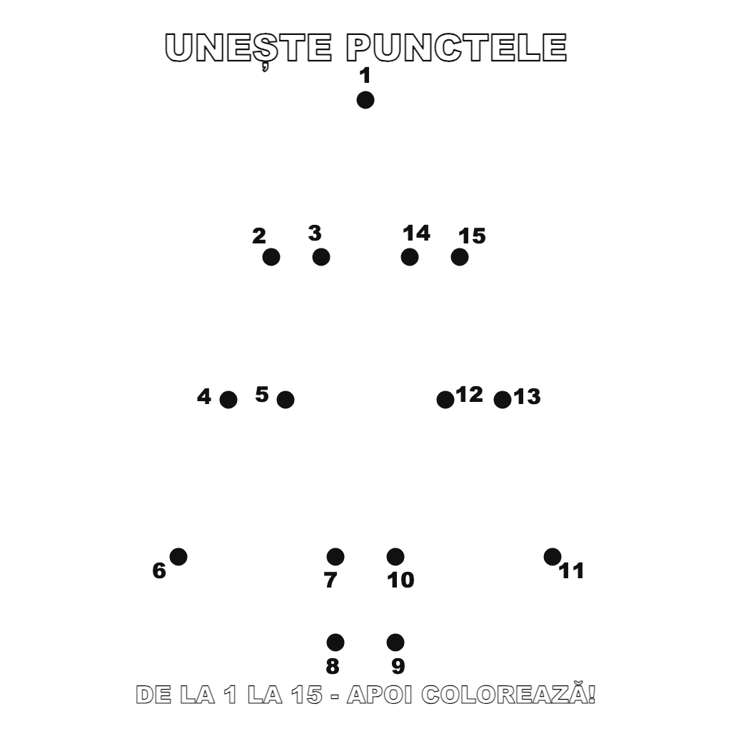 Unește punctele: Brad