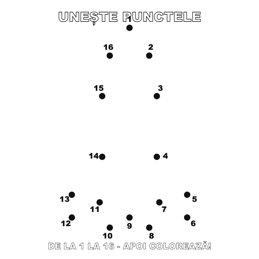 Unește punctele: Rachetă