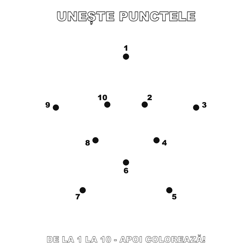 Unește punctele: Stea
