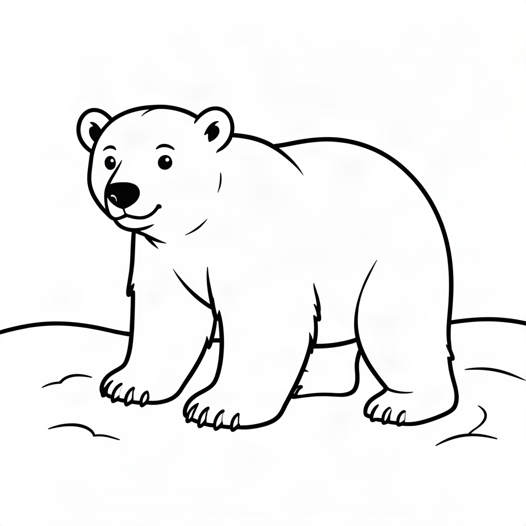 Urs polar jucându-se în zăpadă
