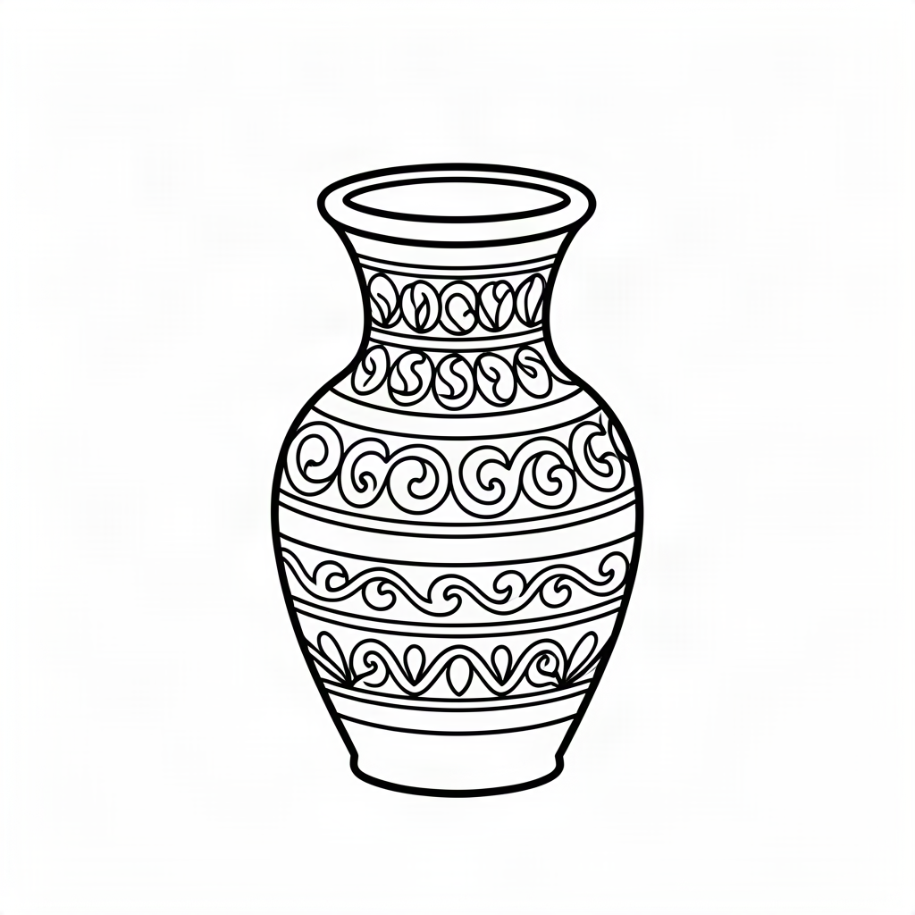 Vază decorativă cu modele