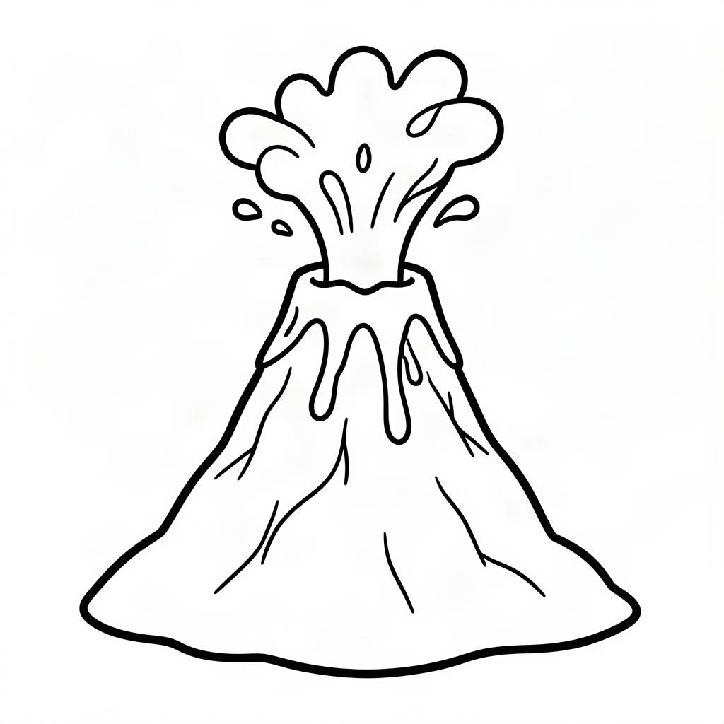 Vulcan eruptând lavă